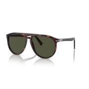 Persol Klassiska solglasögon svart ram Brown, Unisex