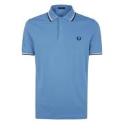 Fred Perry Klassisk Twin Tipped Pikétröja Blue, Herr