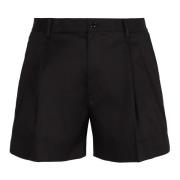 Dolce & Gabbana Casual bomullsshorts med fickor Black, Herr