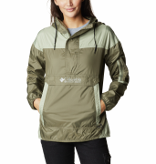 Columbia Women's Challenger Windbreaker Stone Green, Safari