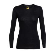 Icebreaker Women's 175 Everyday Longsleeve Crewe Black