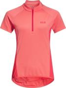 Jack Wolfskin Women's Tourer Halfzip Tee Desert Rose