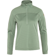 Fjällräven Women's Abisko Lite Fleece Half Zip Misty Green