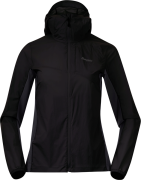 Bergans Women's Rabot Light Windbreaker Jacket Black/Dark Shadow Grey