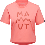 Mammut Women's Massone T-Shirt Cropped Lettering Salmon