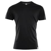 Aclima LightWool T-Shirt V-Neck Men Jet Black