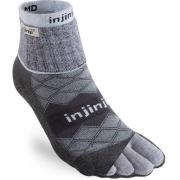 Injinji Women's Liner + Runner Mini-Crew Gray