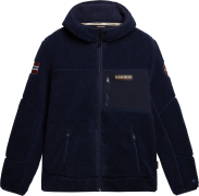 Napapijri Men's Yupik Full-Zip Fleece Hoodie Dark Blue