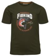 Pinewood Kids' Fish T-Shirt Green