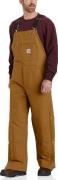 Carhartt Men's Firm Duck Insulated Bib Overall Carhartt® Brown