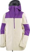Salomon Women's Stance 3L Jacket Almond Milk/Royal Purple
