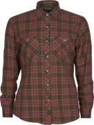 Pinewood Women's Felicia Shirt Dark Mossgreen/Rusty Pink