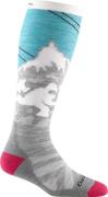 Darn Tough Women's Ski Socks Yeti Cushion  Aqua