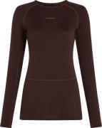 Icebreaker Women's Zoneknit 260 Longsleeve Crewe Bittersweet/Cedar Woo...