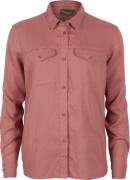 Pinewood Women's Värnamo Insectsafe Long Sleeve Linen Shirt Brick Pink