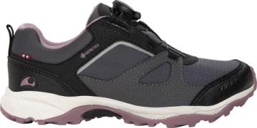 Viking Footwear Kids' Nator Low Gore-Tex Boa Charcoal/Dusty Pink