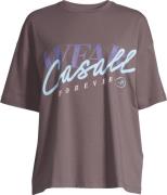 Casall Women's Oversized Cotton Tee Dark Grey