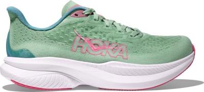 Hoka Women's Mach 6 Jadeite/Alpine Blue