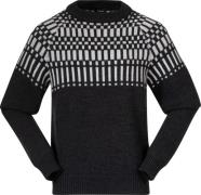 Bergans Men's Nordmarka Merino Jumper Dark Shadow Grey/Vanilla White