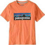 Patagonia Kids' P-6 Logo T-Shirt Peach Sherbet