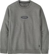Patagonia Men's '95 Oval Logo Uprisal Crew Sweatshirt Gravel Heather