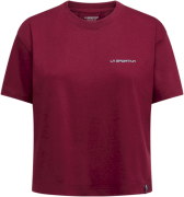 La Sportiva Women's Trilogy Crop T-Shirt Redwood/Limestone