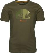 Pinewood Kids' Wild Boar T-Shirt Olive