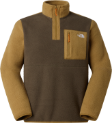 The North Face Men's Yumiori 1/4 Zip Fleece Jacket New Taupe Green/ced...