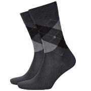 Burlington Strumpor Manchester Mercerised Cotton Sock Grå Strl 40/46 H...