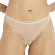 Calvin Klein Trosor Bottoms Up Refresh Thong Beige polyamid Small Dam