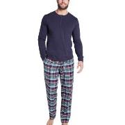 Jockey Pyjama 11 Mix Cotton Blå/Grön bomull Small Herr