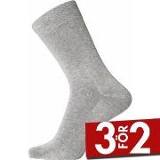 Egtved Strumpor Pure Cotton Socks Ljusgrå bomull Strl 45/48 Herr