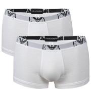 Emporio Armani Kalsonger 2P Stretch Cotton Trunk Vit bomull Medium Her...