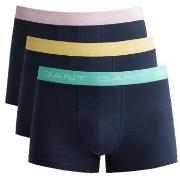 Gant Kalsonger 3P Cotton Jersey Trunks Rosa/Gul bomull Large Herr