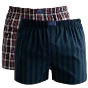 Gant Kalsonger 2P Cotton Stripe Boxer Shorts Blårandig bomull Medium H...