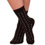 Trofe Bamboo Small Dot Socks Strumpor Svart Strl 39/42 Dam