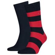 Tommy Hilfiger Strumpor 2P Men Rugby Sock Blå/Röd Strl 39/42 Herr