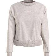 Tommy Hilfiger Tonal Logo Lounge Sweatshirt Beige Small Dam