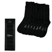 Topeco Strumpor 8P Men Cotton Basic Crew Socks Svart Strl 41/45 Herr