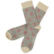 Topeco Strumpor Men Cotton Trend Pattern Sock Benvit Strl 41/45 Herr