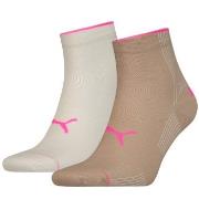 Puma Strumpor 2P Rib Quarter Sock Beige Strl 35/38 Dam