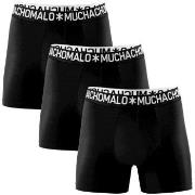 Muchachomalo Kalsonger 3P Cotton Stretch Basic Boxer Svart bomull Smal...