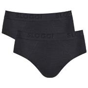 Sloggi Kalsonger 2P Men FREE Evolve Brief Svart ekologisk bomull Small...