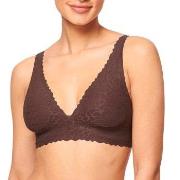 Sloggi BH ZERO Feel Lace 2.0 Bra Top Brun Medium Dam