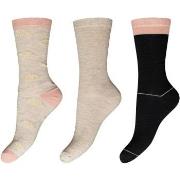 Decoy Strumpor 3P Cotton Socks Beige Strl 37/41 Dam