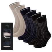 Topeco Strumpor 6P Men Mercerized Cotton Multi Pack Socks Flerfärgad S...