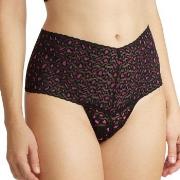 Hanky Panky Trosor Cross Dyed Leopard Retro Thong Svart/Rosa One Size ...