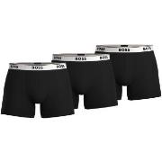 BOSS Kalsonger 3P Cotton Stretch Boxer Brief Long Svart/Vit bomull Sma...