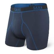 SAXX Kalsonger Kinetic HD Boxer Brief Blå nylon Small Herr