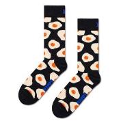 Happy Sock Sunny Side Up Sock Strumpor Svart bomull Strl 41/46